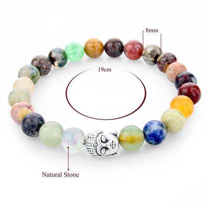 MULTICOLOR NATURAL STONE BRACELET