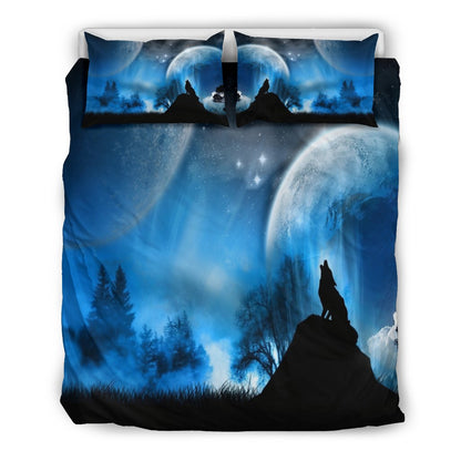 FULL MOON WOLF DOONA BEDDING SET