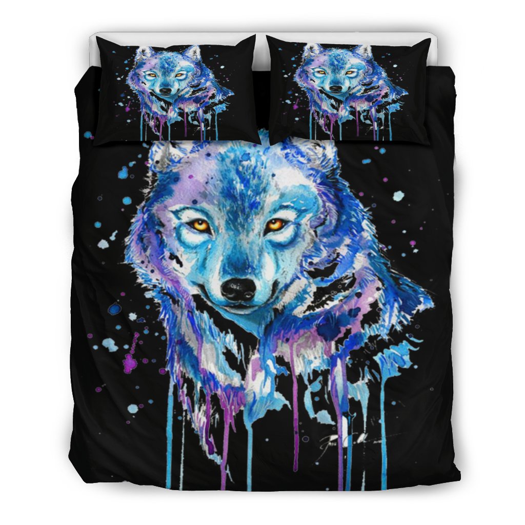 WOLF LOVERS WATERCOLOUR DOONA BEDDING SET