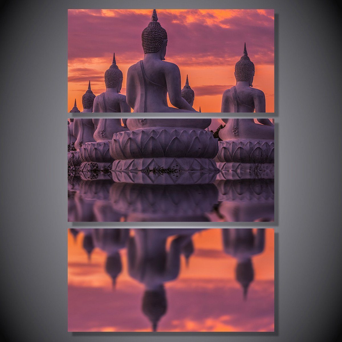 STATUE SUNSET CANVAS