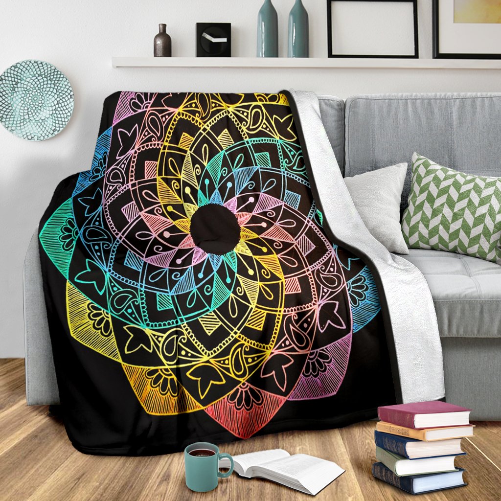 COLORFUL MANDALA 5 PREMIUM BLANKET