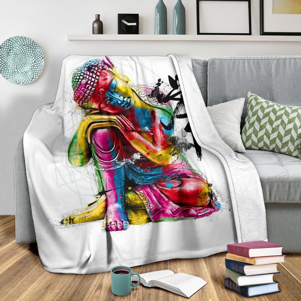 ABSTRACT BUDDHA PREMIUM BLANKET