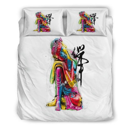 ABSTRACT BUDDHA BEDDING SET