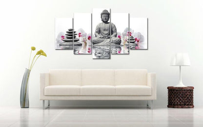 BUDDHA & ORCHID CANVAS