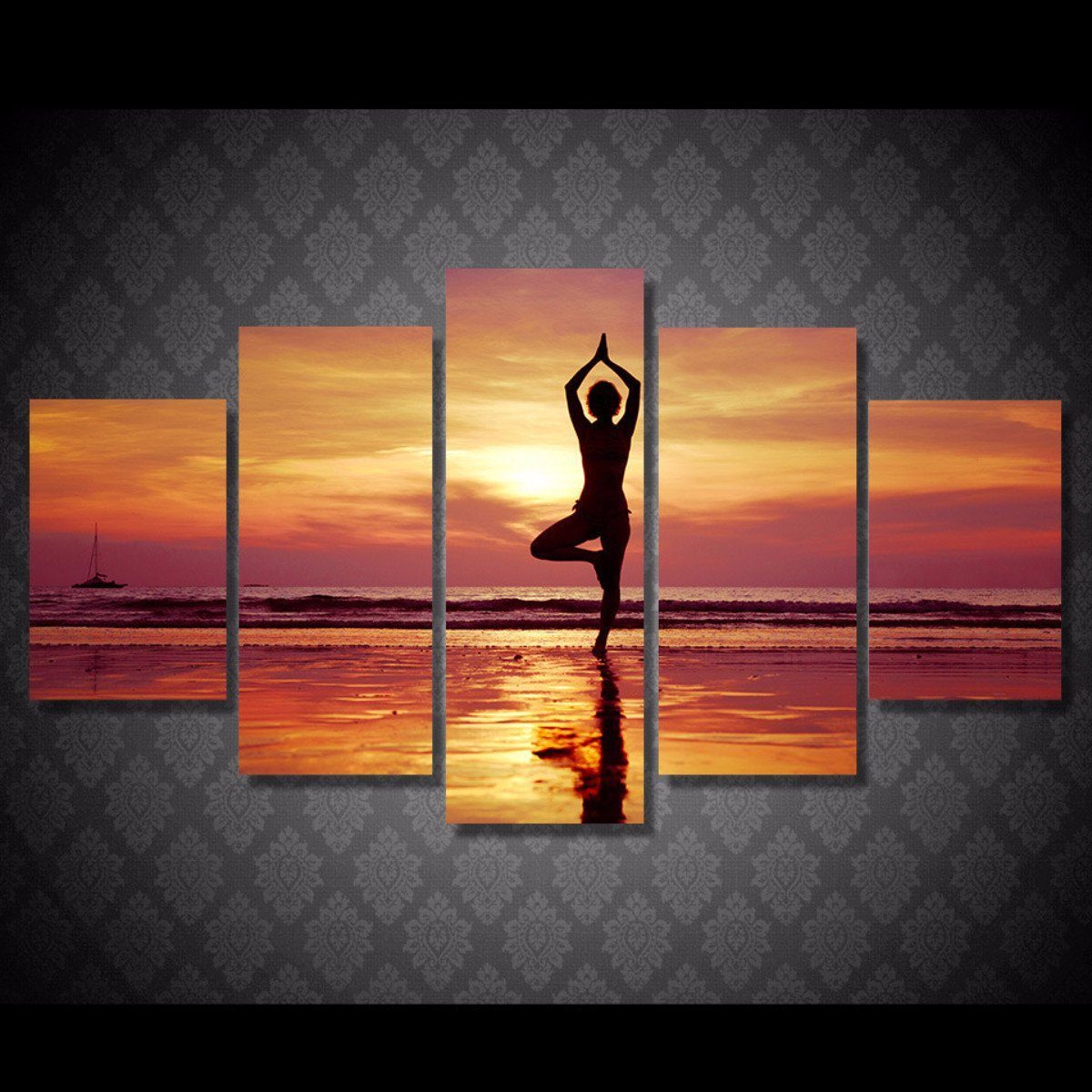 SUNSET YOGA CANVAS