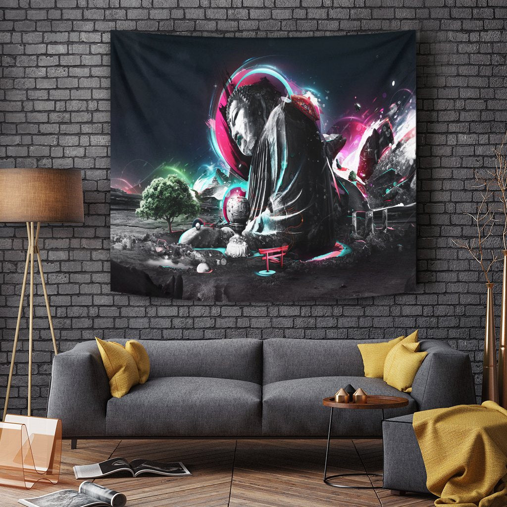 BUDDHA POP ART TAPESTRY