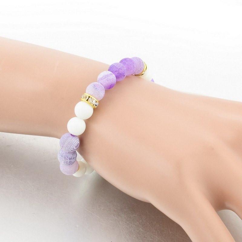 AMETHYST & ONYX STONE BRACELET