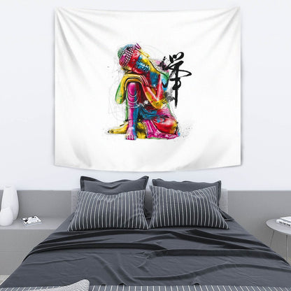 ABSTRACT BUDDHA TAPESTRY