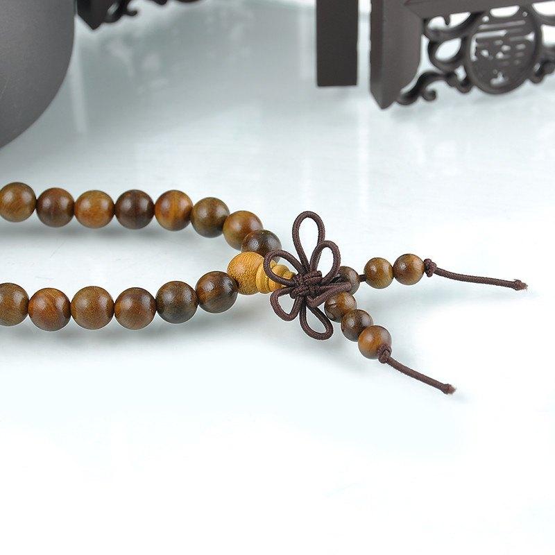 SANDALWOOD 108 BEADS MALA BRACELETNECKLACE