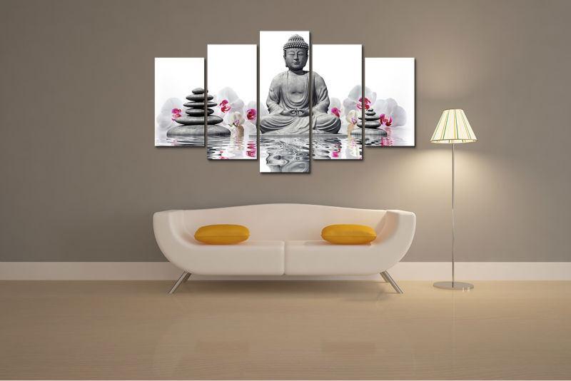 BUDDHA & ORCHID CANVAS