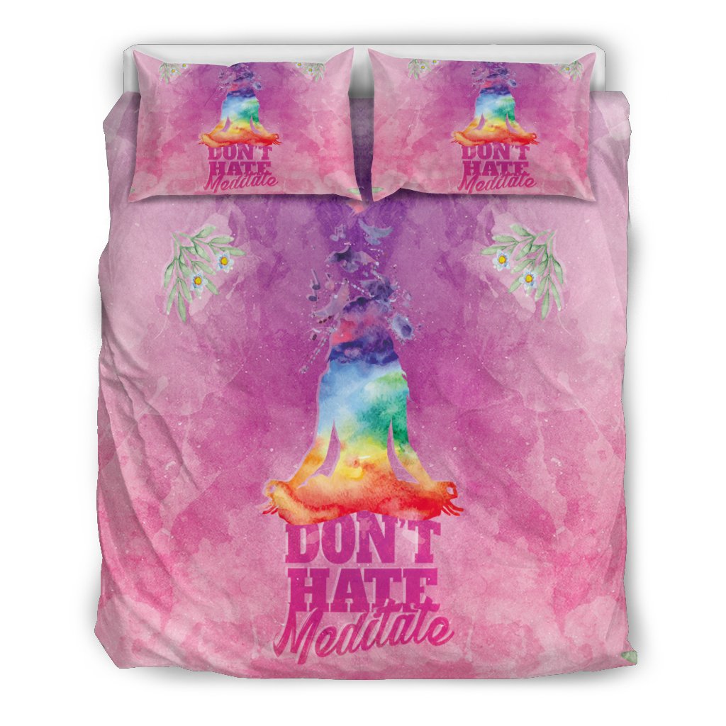 DON'T HATE - MEDITATE BEDDING SET