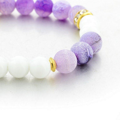 AMETHYST & ONYX STONE BRACELET