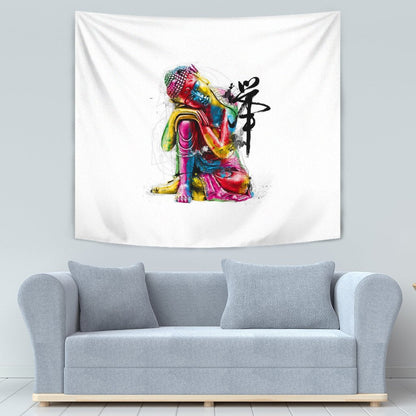 ABSTRACT BUDDHA TAPESTRY