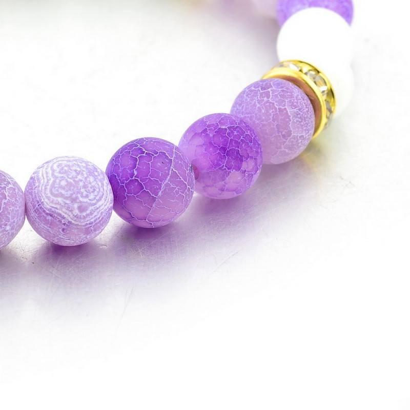 AMETHYST & ONYX STONE BRACELET