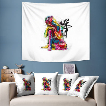 ABSTRACT BUDDHA TAPESTRY