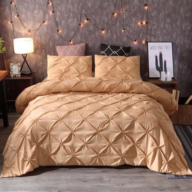 Pinch Pleat Duvet Cover Set