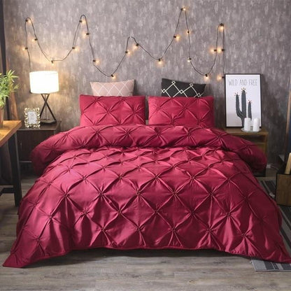 Pinch Pleat Duvet Cover Set