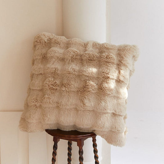 Rabbit Faux-Fur Pillow
