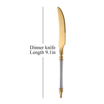 Noble Golden Cutlery Set