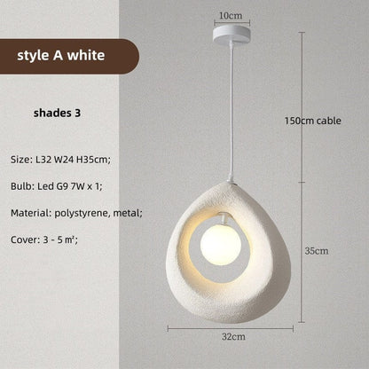 Circular Wabi Sabi Pendant Light