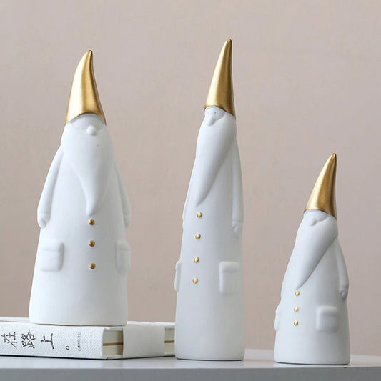 Nordic White Santa (Set of 3)