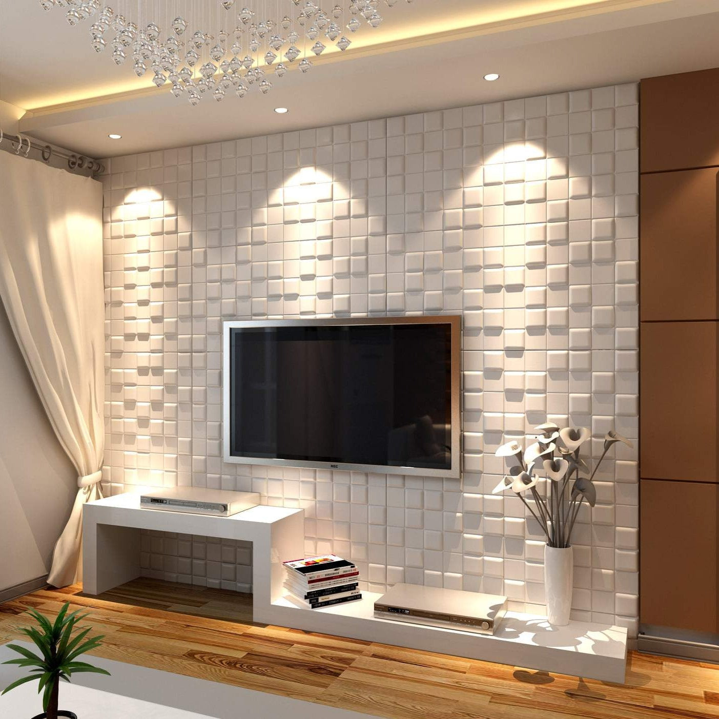 Tetris Square 3D Wall Panel