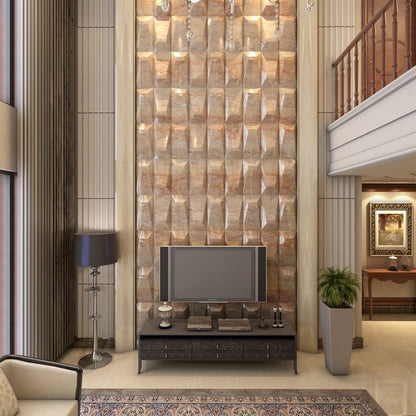 Long Tile Square 3D Wall Panel