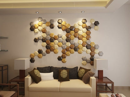 Trapezoid Hexagon 3D Wall Panel