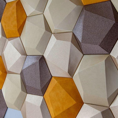 Trapezoid Hexagon 3D Wall Panel