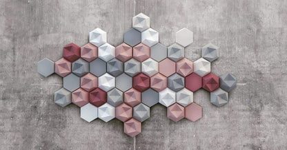 Inverted Hexagon 3D Wall Panel