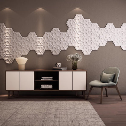 Speck Hexagon 3D Wall Panel